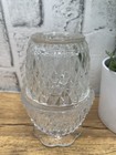 Vintage Indiana Glass Clear Glass Diamond Point Fairy Lamp