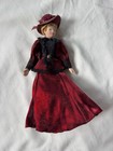 Lot Of 3 Vintage Dollhouse Miniature Porcelain Dolls 1 12 Scale Victorian Ladies