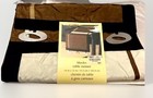 Vintage Mid Century Modern Table Runner Color Block Metal Weighted Retro Rare
