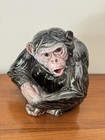 Vintage Mid Century Italian Ceramic Monkey Statue Decorative Animal Italy 