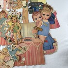 Vtg Paper Doll Lot 1930s   1940s 500  Pc Wwii Sleepy Babies Billy Mickey Betty