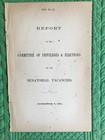 Lot Of 2 Confederate Imprints 1861 Senatorial Vacancies 1864 Election Of Senator