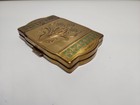 Vintage Art Deco Floral Mirrored Compact  Van Ace Fifth Avenue Fleur De Lis 