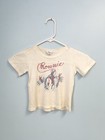 Vintage 50s Kids Toddler Cowboy T Shirt Ronnie Rodeo Western Graphic Worn