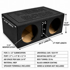 Dual 12  Mega Super Bass Series Subwoofer Box Ported 2x12  Woofers