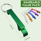6 Pack Colorful Aluminum Alloy Bottle Opener Keychain For Beer Soda Can