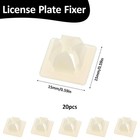 20 Pcs License Plate Screw Inserts Plastic Nut Screw Retainers For License Plate
