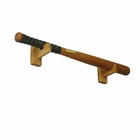 Baseball Bat Display Case Wall Mount Horizontal Rack Brackets Khaki W screws