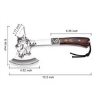 12 2  Camping Hatchet With Sheath Outdoor Polished Axe Survival Wolf Tomahawk
