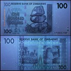 Zimbabwe 100 Dollars  2007  P-69  Unc