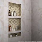 Zigzag Shower Niche Recessed  Abs Plastic Bathroom 16  X34   Black 