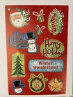 Mixed Lot Vtg Christmas Holiday  Winter Santa  Sticker Sheets