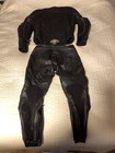 Motorcycle 2 Piece Leather Alpinestars Leather Jacket   Pant Combo Set Size M