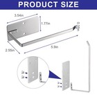 Bathroom Toilet Paper Holder 2packstainless Steel Toilet Roll Holderwall Moun   