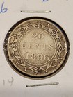 1896 Newfoundland 20 Cents Large 96 Silver Coin