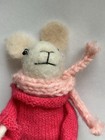 Wool Felt Mice Mouse Folk Art Handmade Figurine Felted