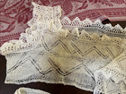 Antique Crocheted Lace Nightgown Or Corset Topper Chemise Cottage Core