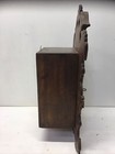 Rare Carved Wood Medicine Hanging Cabinet Depicting Goethe   schiller Monument