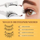 Magnetic Eyelashes With Applicator 3d Natural Look Reusable False Lashes New Usa