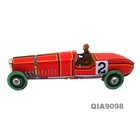 Tin Wind-up No 2 Racing Car Toy Hand-made Vintage Decoration Adult Collection