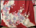 Japanese Vintage Kimono Antique Furisode Kimono     Taisho-era Romantic Style