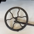 Antique Cast Iron Singer Treadle Sewing Machine Flywheel And Crank With Pitman