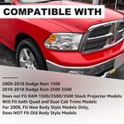 For 2009 2018 Dodge Ram 1500 2500 3500 Headlights Black Amber