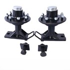 New 8 X 6 5 Lug 9000lb Shipping Container Wheels  Bolt-on Spindle Kit  pair 