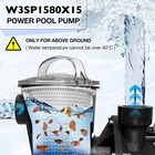 For Hayward W3sp1580x15 Above Ground Swimming Pool Pump 1 5hp 115v With 3  Cord