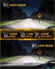 Auxbeam 9003 H4 Hb2 Led Headlight Bulbs High Low Canbus 110w 24000lm 6500k White