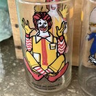 3 Vintage 1977 Mcdonald   s Collectors Glasses Ronald Big Mac Hamburglar Excellent