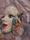 Vintage Ceramic Masquerade Mask Mardi Gras Style Handpainted