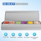 59  Refrigerated Condiment Prep Station 6 1 3 Pans Pan For Restaurant Food Truck