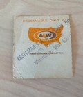 Vintage A w Root Beer 10 Gallon Club Coupon 1 2 Gallon Purchase Wisconsin 