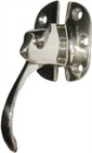 Left Hand Nickel Solid Ice Box Latch 3 8  Off Set Antique Vintage Retro Solid 