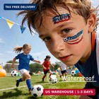 45 Pcs Soccer Tattoos For Kids  Oil Painting Style  World Cup 2026 Merchandise 
