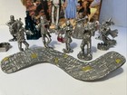 Wizard Of Oz 1990s Comstock Cci Set Of 13 Collectible Pewter Figurines With Case