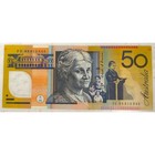 Australian  50 Dollar Circulated P60 Older Design Banknote Australia Polymer
