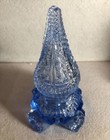 Antique 1930   s Art Deco 5    Perfume Bottle Designed Stopper- Hand Cut Glass Czech