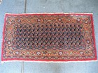 Antique  Estate  Small Rug Good Pile 1920   Very Nice Blue Colors 