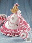 Esther Of Mobile Crochet Parasol Dress Hat Ensemble Elaborately Embellished Rare