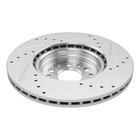 14 88 Inch Front Drilled And Slotted Disc Brake Rotors For 2019 - 2025 Ram 1500