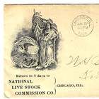 Chicago Live Stock Advertising Cover 2 Cent Washington 19o5 Postal Card Us C55
