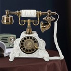 Old Fashioned Rotary Dial Phone Vintage Antique European Style Handset Telephone