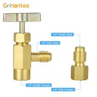 R134a Can Tap  Puncture R134a Refrigerant Dispenser With Tank Adapter For 1 4   