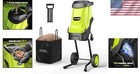 Durable 15-amp Wood Chipper - 21 1 Reduction Ratio For Effortless Yard Cleanup