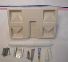 Glossy Biscuit  Clip-on-wall Toilet Paper Holder   Wood Roller  Holds Big Rolls