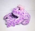 Rare Htf Animal Alley Purple Spotted Frog Toys R Us Plush Stuffed Toy 12  Euc