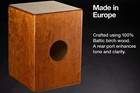 Cajon Box Drum With Internal Snares And Bass Tone For Acoustic Music