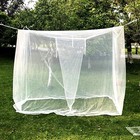 Mosquito Net For Bed 4 Corner Canopy - Portable Mesh L78 7 w39 h78 7in White